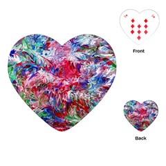 Flow Iv Playing Cards Single Design (heart) by kaleidomarblingart