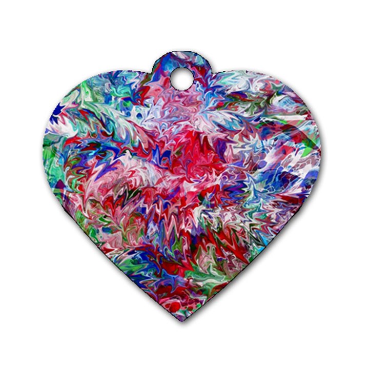 Flow IV Dog Tag Heart (One Side)