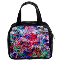 Flow Iv Classic Handbag (two Sides) by kaleidomarblingart