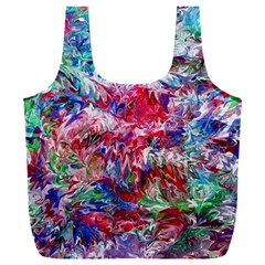 Flow Iv Full Print Recycle Bag (xxl) by kaleidomarblingart