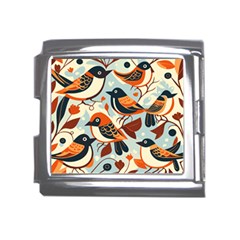 Vintage Birds Pattern Mega Link Italian Charm (18mm) by Valentinaart