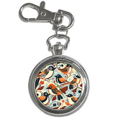 Vintage Birds Pattern Key Chain Watches by Valentinaart