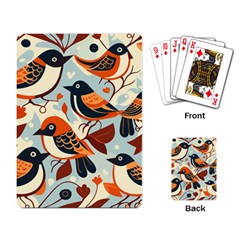 Vintage Birds Pattern Playing Cards Single Design (rectangle) by Valentinaart