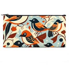 Vintage Birds Pattern Pencil Case by Valentinaart