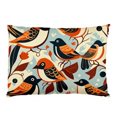 Vintage Birds Pattern Pillow Case (two Sides) by Valentinaart