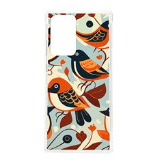 Vintage Birds Pattern Samsung Galaxy Note 20 Ultra Tpu Uv Case by Valentinaart