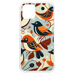 Vintage Birds Pattern Iphone 12/12 Pro Tpu Uv Print Case by Valentinaart