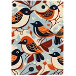 Vintage Birds pattern A4 Acrylic Clipboard Back