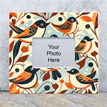 Vintage Birds pattern White Wall Photo Frame 5  x 7  Front