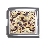 Vintage Birds pattern Mega Link Italian Charm (18mm) Front