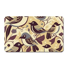 Vintage Birds Pattern Magnet (rectangular) by Valentinaart