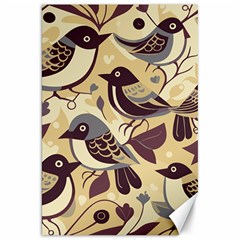 Vintage Birds Pattern Canvas 20  X 30 