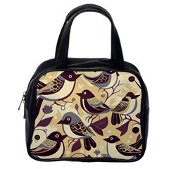 Vintage Birds Pattern Classic Handbag (one Side) by Valentinaart