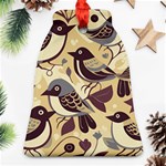 Vintage Birds pattern Ornament (Bell) Front