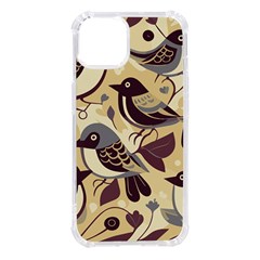 Vintage Birds Pattern Iphone 14 Tpu Uv Print Case