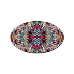 Blended Arabesque Sticker Oval (10 Pack) by kaleidomarblingart