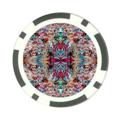 Blended Arabesque Poker Chip Card Guard by kaleidomarblingart