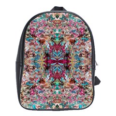 Blended Arabesque School Bag (large) by kaleidomarblingart