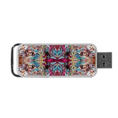 Blended Arabesque Portable Usb Flash (one Side) by kaleidomarblingart