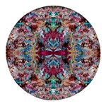 Blended arabesque Round Glass Fridge Magnet (4 pack) Front