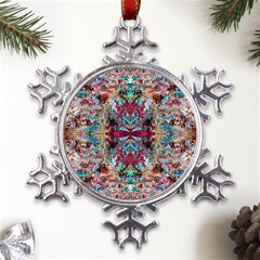 Blended Arabesque Metal Large Snowflake Ornament