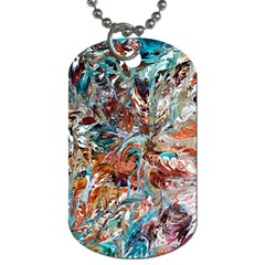 Pour Blend  Dog Tag (two Sides) by kaleidomarblingart