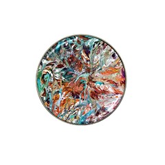 Pour Blend  Hat Clip Ball Marker (4 Pack) by kaleidomarblingart