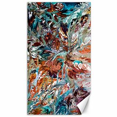 Pour Blend  Canvas 40  X 72  by kaleidomarblingart