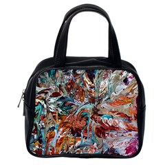 Pour Blend  Classic Handbag (one Side) by kaleidomarblingart