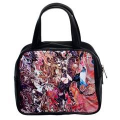 Pour Skin  Classic Handbag (two Sides) by kaleidomarblingart