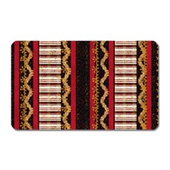 Textile Pattern Abstract Fabric Magnet (rectangular) by pakminggu