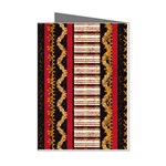 Textile Pattern Abstract Fabric Mini Greeting Cards (Pkg of 8) Left