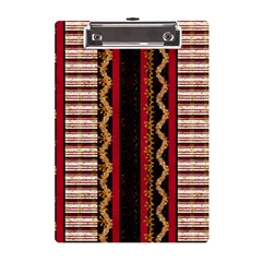 Textile Pattern Abstract Fabric A5 Acrylic Clipboard by pakminggu