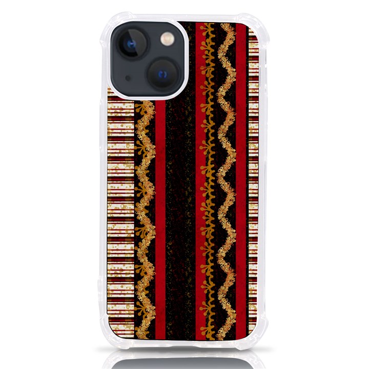 Textile Pattern Abstract Fabric iPhone 13 mini TPU UV Print Case