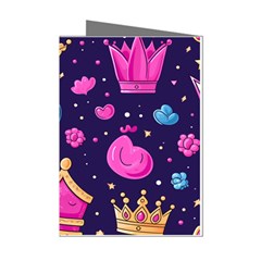 Pattern Royal Crowns Mini Greeting Cards (pkg Of 8) by pakminggu