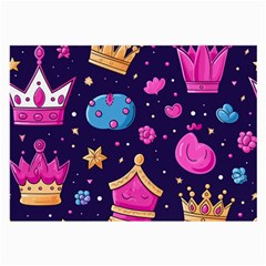 Pattern Royal Crowns Large Glasses Cloth (2 Sides) by pakminggu