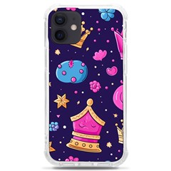 Pattern Royal Crowns Iphone 12 Mini Tpu Uv Print Case	 by pakminggu