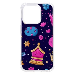 Pattern Royal Crowns Iphone 14 Pro Tpu Uv Print Case