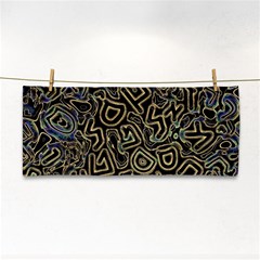 Pattern Abstract Runes Graphic Hand Towel by pakminggu