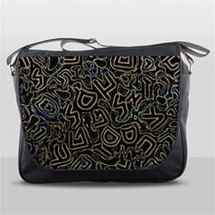 Pattern Abstract Runes Graphic Messenger Bag by pakminggu