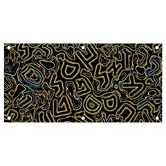 Pattern Abstract Runes Graphic Banner And Sign 4  X 2 