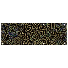 Pattern Abstract Runes Graphic Banner And Sign 9  X 3 