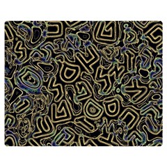 Pattern Abstract Runes Graphic Premium Plush Fleece Blanket (medium) by pakminggu