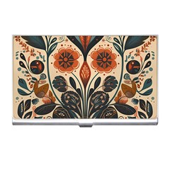 Flower Leaves Floral Business Card Holder by pakminggu