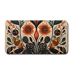 Flower Leaves Floral Medium Bar Mat by pakminggu