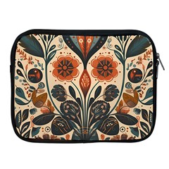 Flower Leaves Floral Apple Ipad 2/3/4 Zipper Cases