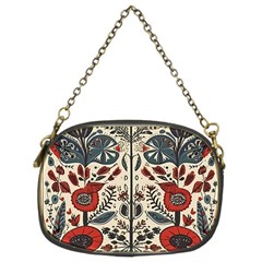 Flowers Leaves Floral Chain Purse (two Sides) by pakminggu