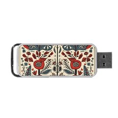 Flowers Leaves Floral Portable Usb Flash (two Sides) by pakminggu