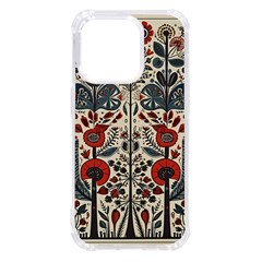 Flowers Leaves Floral Iphone 14 Pro Tpu Uv Print Case by pakminggu