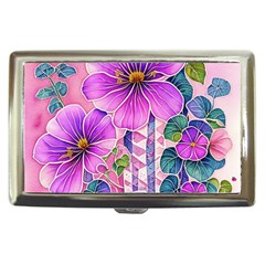 Flowers Leaves Cigarette Money Case